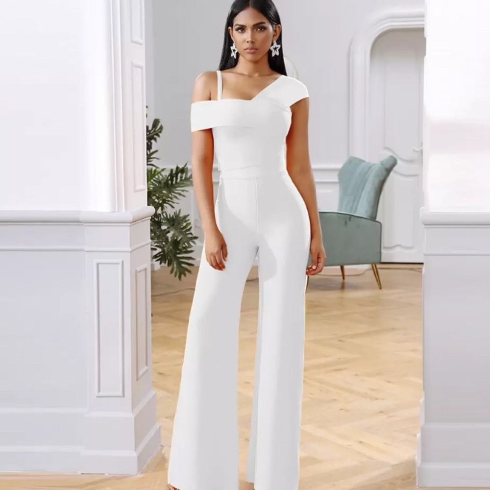 CONSERVATIVE BANDAGE JUMPSUIT PANTSUIT CO-ORD SET
